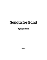 Sonata for Band Concert Band sheet music cover